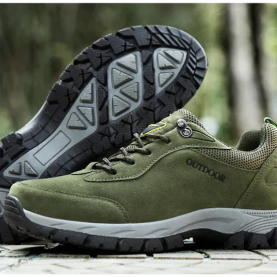 Heren HikePro wandelschoenen; ideaal voor hiking, met orthopedisch comfort en duurzame grip op paden.
