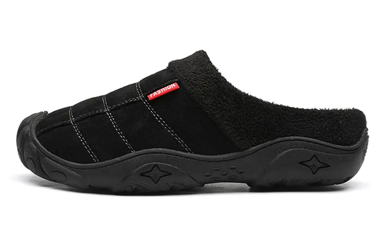 Heren instappers, extra warm voor de winter. Antislipzool, comfortabele pantoffels voor thuis.