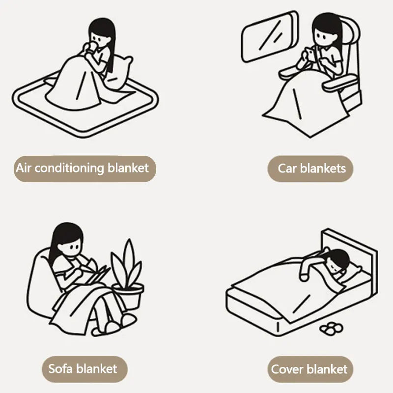 Comfortabele pluche woondeken CozyWrap, ook perfect als zachte warmtedeken.
