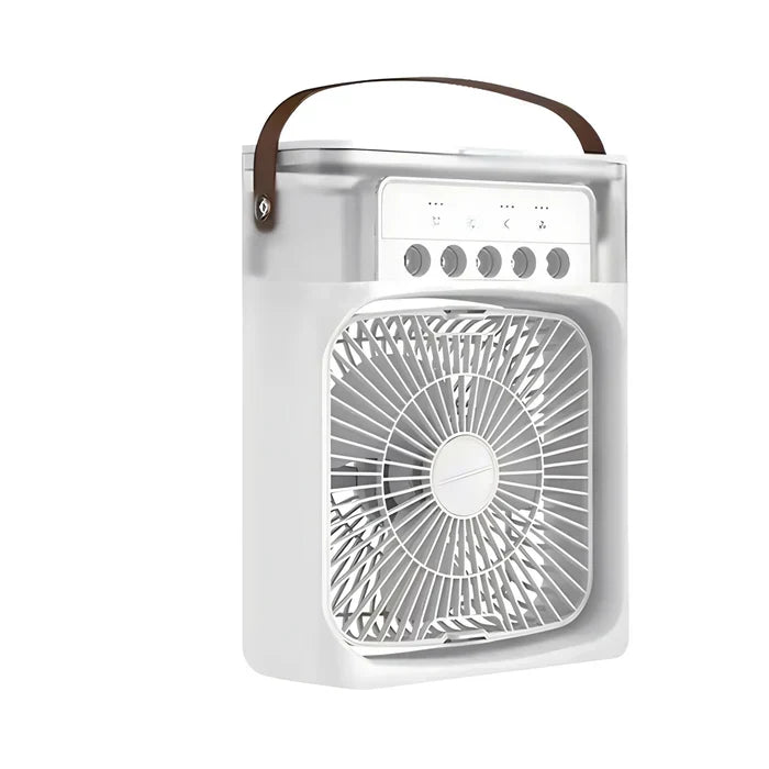 De BreezeMaster Pro, een stille 3-in-1 luchtkoeler en bevochtiger met geïntegreerd 7-kleuren LED nachtlicht.