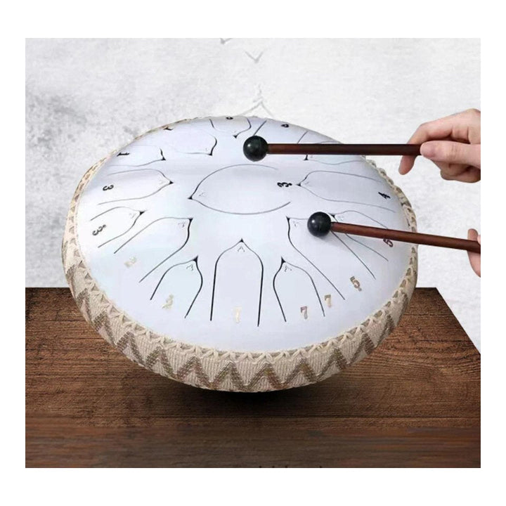 Kalmerende tongtrommel met muziekboek. Unisex muziekinstrument voor stressvermindering, meditatie & plezier.