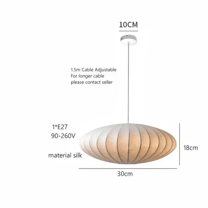Exclusieve zijden hanglamp met kristallen, "SilkCrown", voor een rijke, warme sfeerverlichting in huis.
