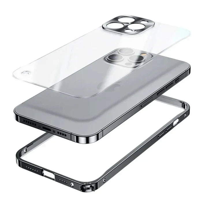 Versterkte hoeken van SteelGuard MagSafe hoesje voor iPhone 15, extra valbescherming.