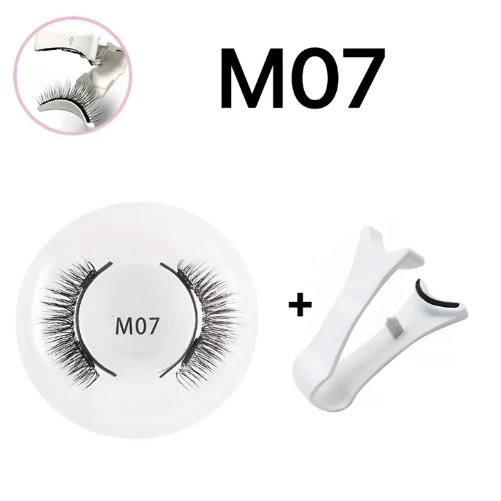 Perfecte make-up applicatie van valse wimpers met de magnetische wimper- en pincetset voor extra volume.