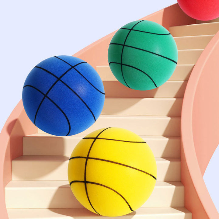 Silento geruisloze basketbal voor kinderen, een zachte PU-schuim sportbal voor binnen.