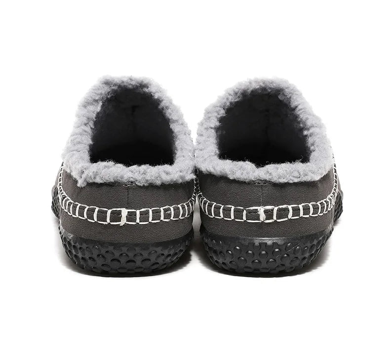 Ultiem comfort herenpantoffels, zachte voering houdt voeten warm in de winter.
