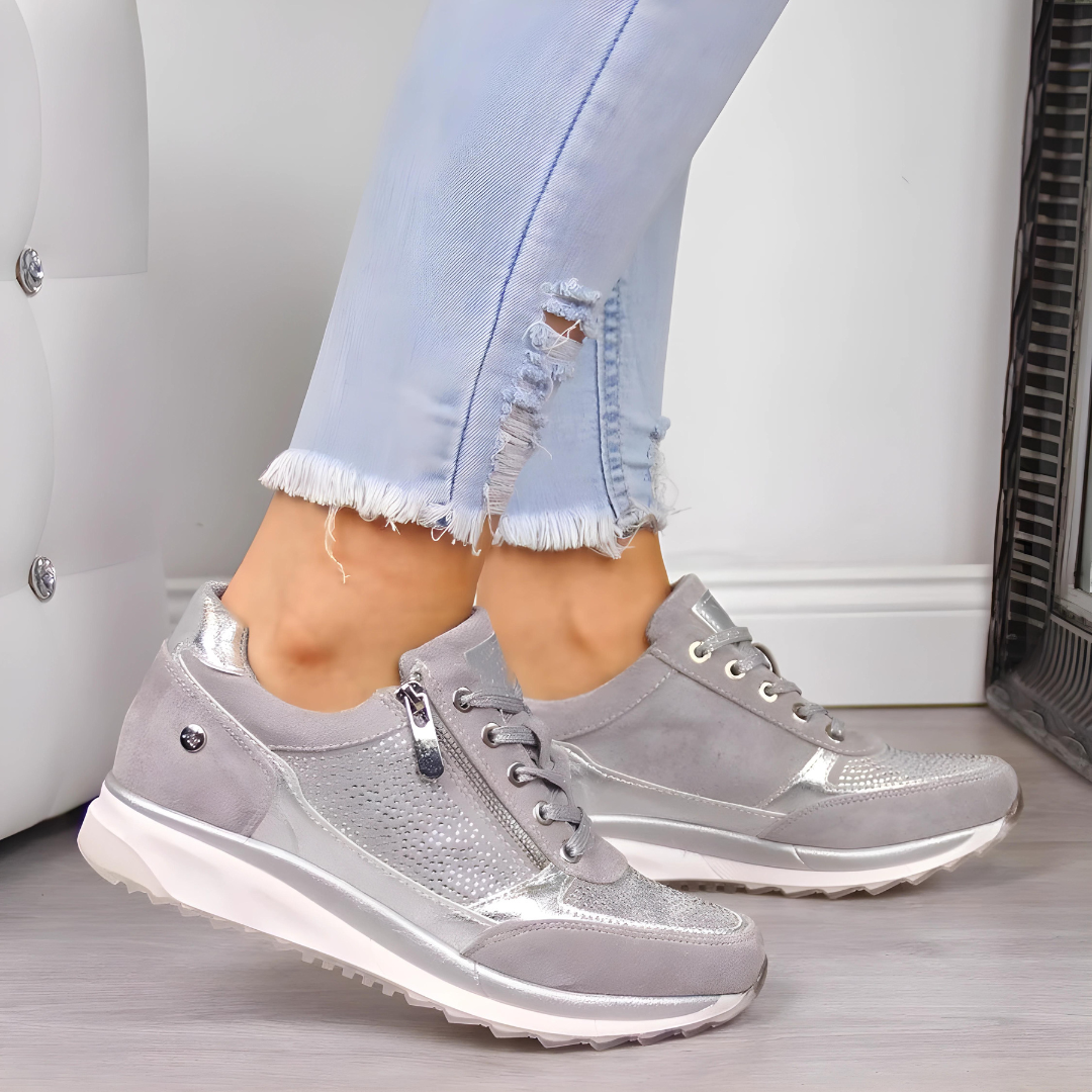 Comfortabele orthopedische damesschoenen, beschikbaar in brede maten voor een perfecte, ondersteunende pasvorm.