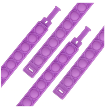 Comfortabele siliconen fidget armband, perfect voor dagelijkse stressverlichting en ontspanning.
