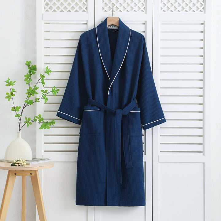 Elegante kimono badjas van hoogwaardig wafelkatoen voor ultiem comfort. Geschikt voor dames en heren.