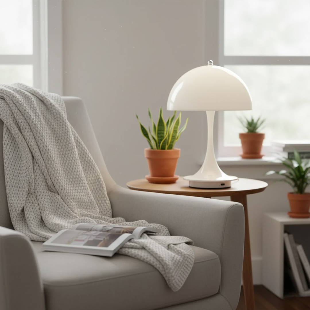 Eenvoudig te plaatsen draadloze LED lamp, oplaadbaar voor directe sfeer.