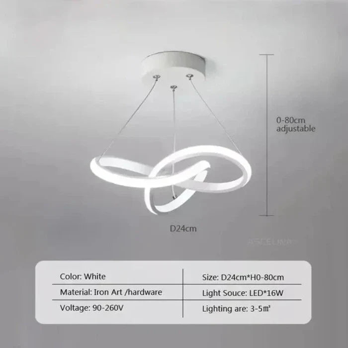 Elegante WaveGlow LED plafondlamp met golfdesign, dimbaar met afstandsbediening voor perfecte ambiance.