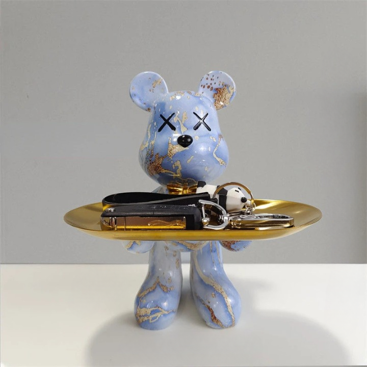 Bruno tafelbeer: een decoratief opbergbeeld en functionele woonaccessoire met uniek design.