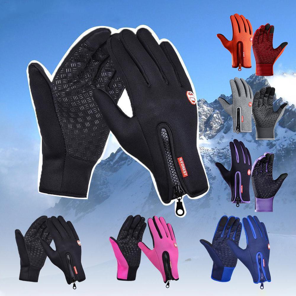 Stijlvolle zwarte thermische heren handschoenen; warm, waterafstotend en functioneel in de kou.