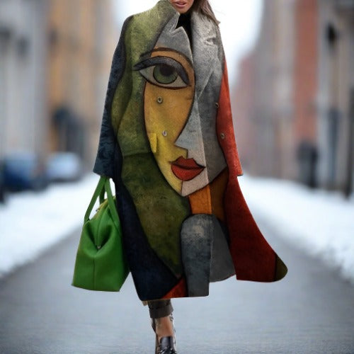 Elegante en warme dames winterjas Maren. Modieuze keuze met moderne pasvorm voor koude winterdagen.