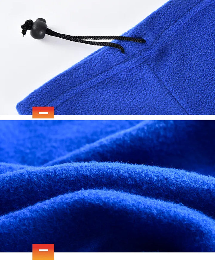 Bivakmuts met nekwarmer voor optimale bescherming bij koud weer.