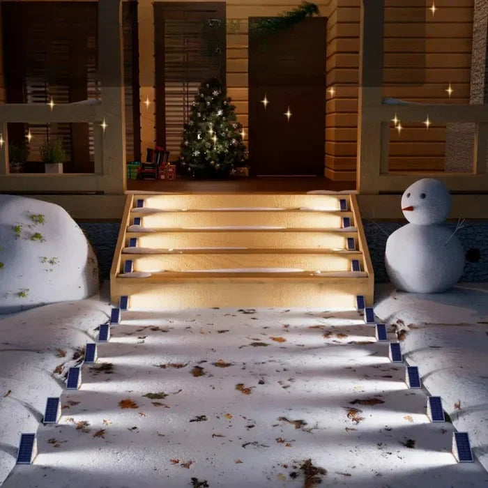 Moderne StepBright LED trapverlichting, creëert een stijlvolle ambiance en verhoogt veiligheid buiten.