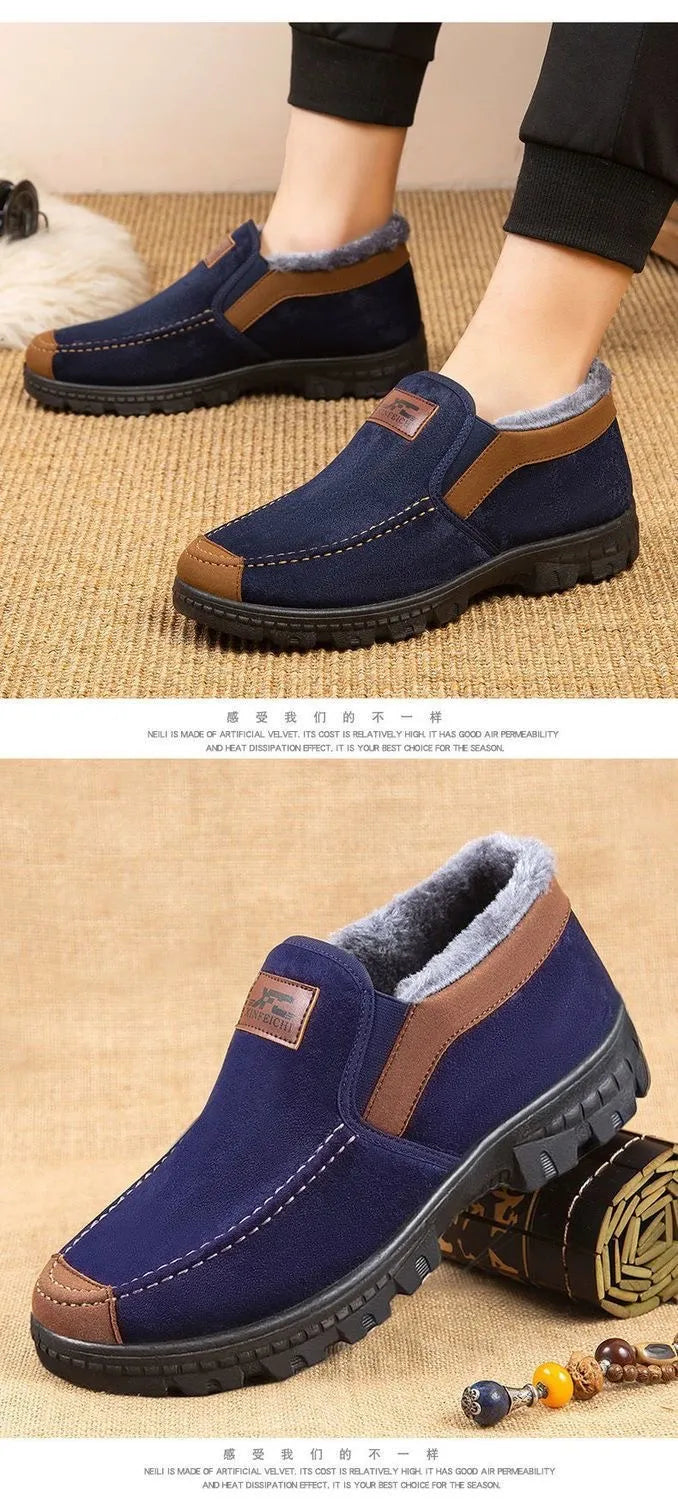 Duurzame heren winterschoenen, gebouwd voor langdurig gebruik in de winterse kou.