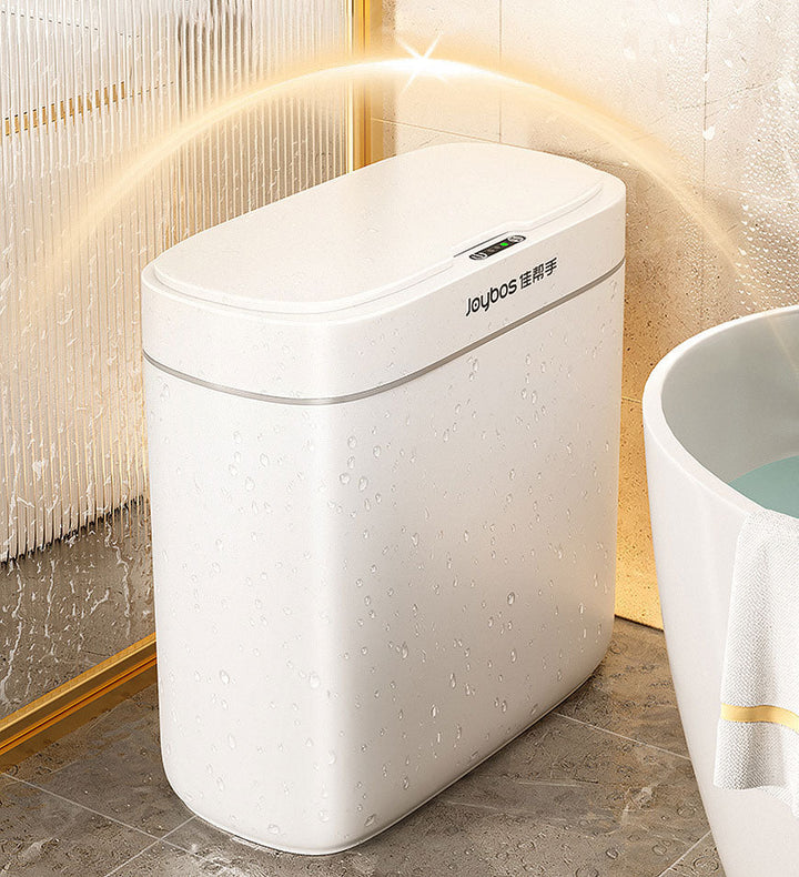 Hygiënische 12L automatische sensor prullenbak, slank en waterdicht. Contactloos voor keuken en badkamer.