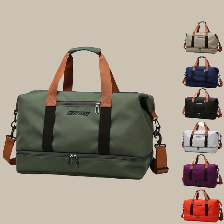 Heren ruime reistas en sporttas. Duurzame duffelbag voor stijlvol reizen en sportieve activiteiten.
