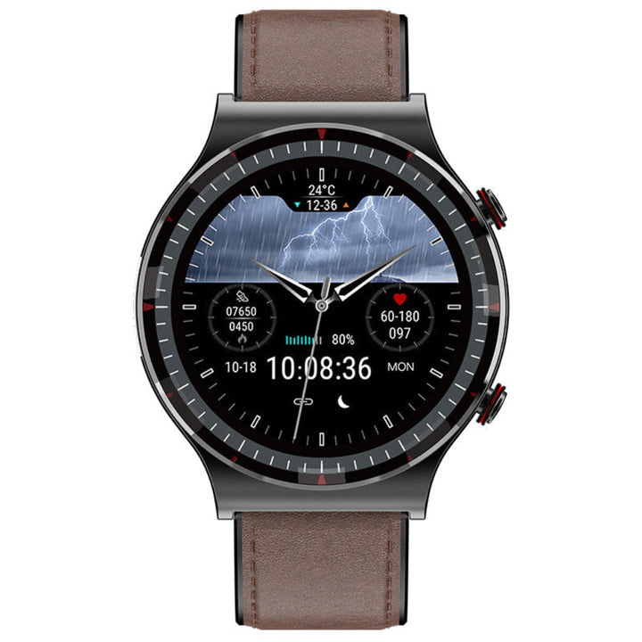 Stijlvol unisex ECG horloge met Osram sensor, waterbestendig en alle fitness- & gezondheidsfuncties.