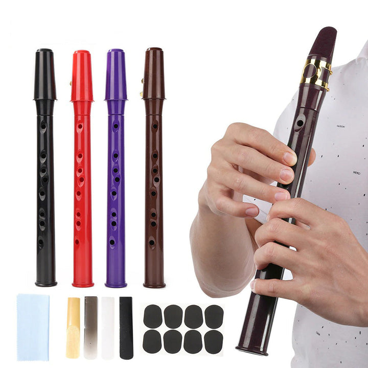 Lichtgewicht mini-saxofoon, hét oefeninstrument voor onderweg of thuis.