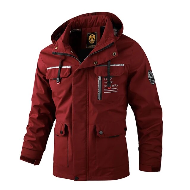 Casual herenjack, warm en winddicht, ideaal voor winterdagen met capuchon.