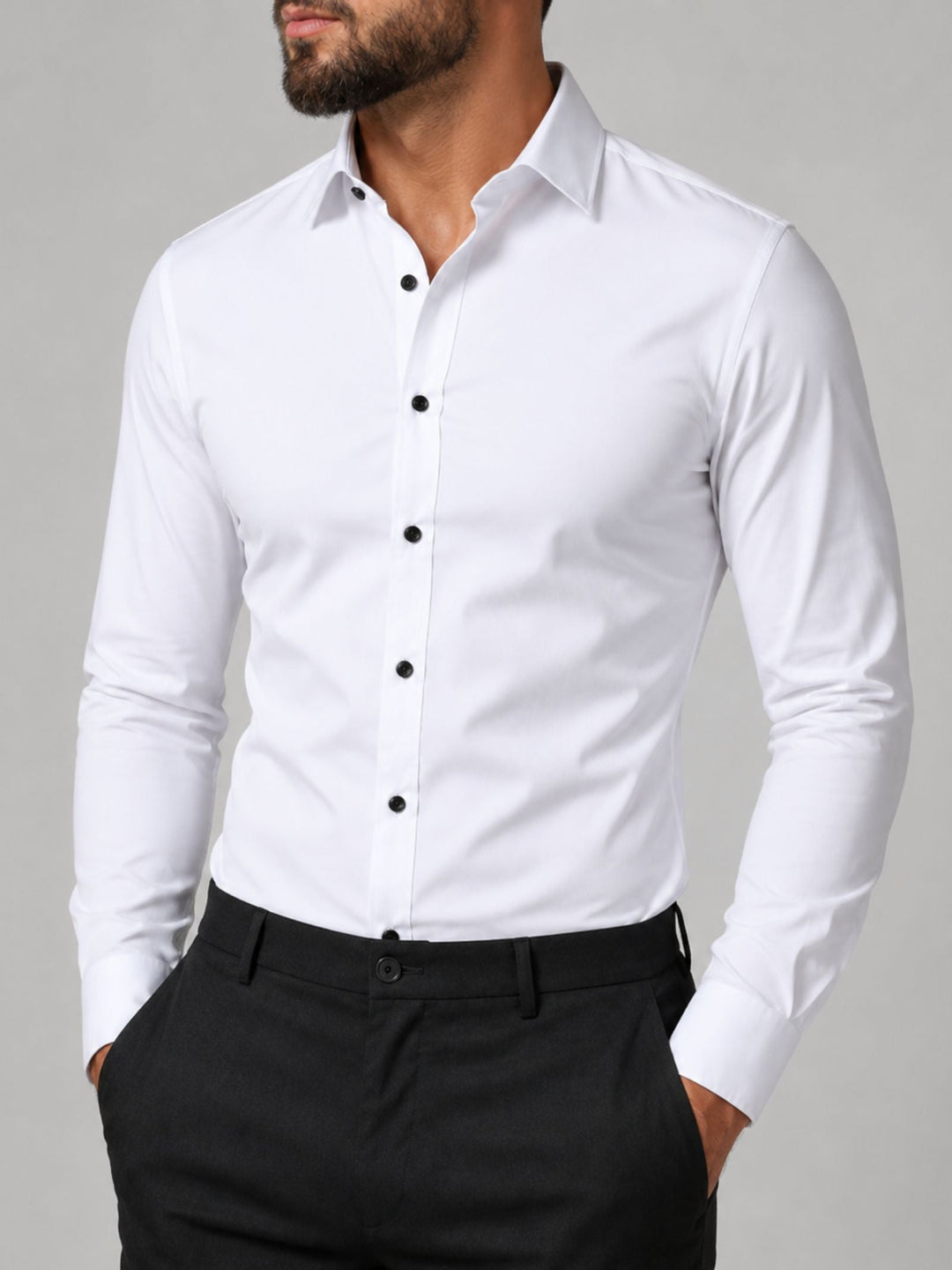 Heren stretch overhemd, ultiem comfort & stijlvolle pasvorm voor zakelijke en casual gelegenheden.