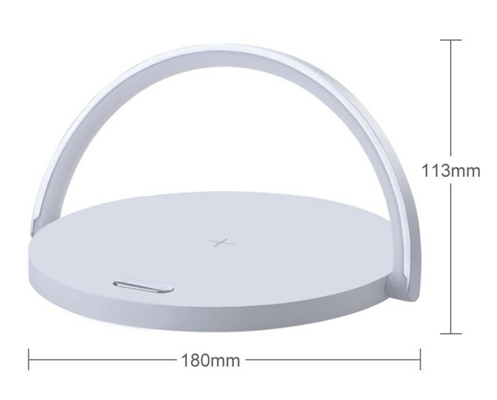 Ideaal cadeau: 3-in-1 LED nachtlamp met draadloos opladen en dimbare sfeerverlichting voor elk interieur.
