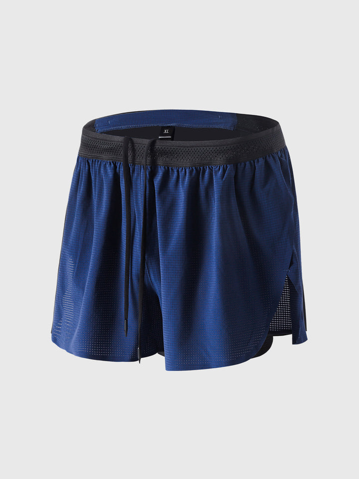Ademende VelozFit heren hardloopshorts, perfect voor warme dagen en intensieve workouts.
