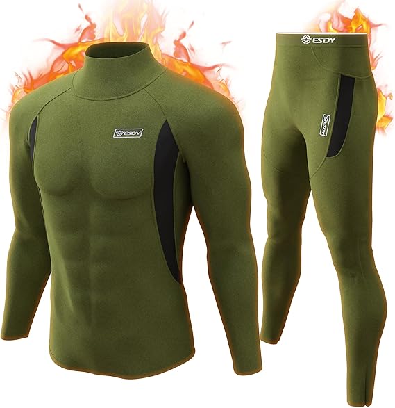 Complete thermisch ondergoed set, heren houden van deze warmte.