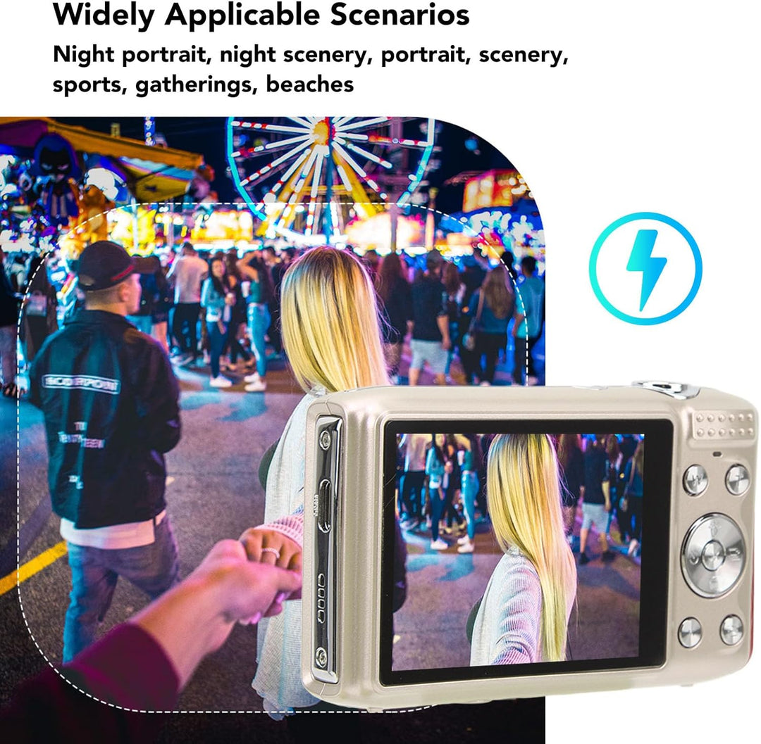 Beginners Lumora camera: compacte 4K digitale camera, 58MP sensor, 16x zoom.