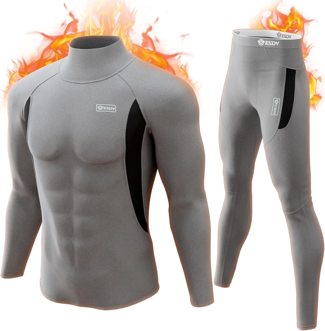 Warme thermokleding set voor heren, ideaal als isolerende basislaag.