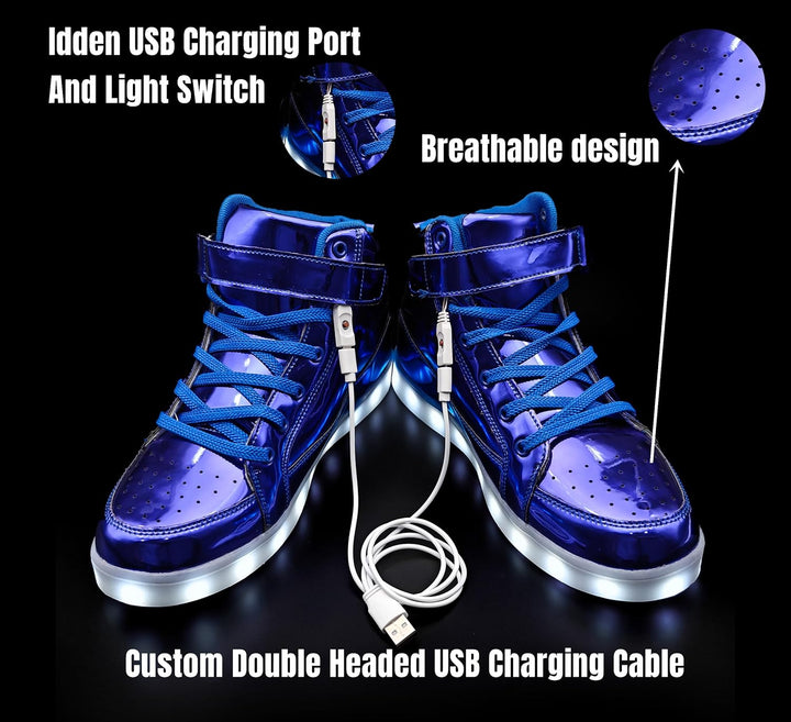 Trendy LumaBoost lichtgevende sneakers, oplaadbaar, voor een unieke expressie van stijl.