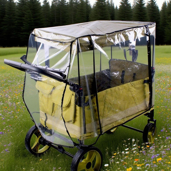 Venaro kinderwagen regenhoes, wind- en waterdicht. Beschermt 2 of 4 kinderen optimaal in hun kinderwagen tijdens buitenactiviteiten.