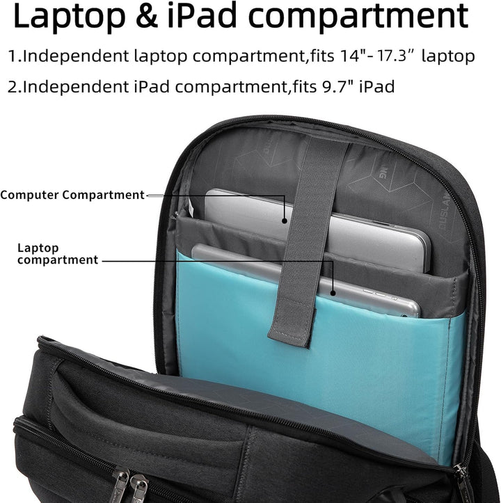 Essentiële reisrugzak waterbestendig met USB en anti-diefstal voor zorgeloos reizen.