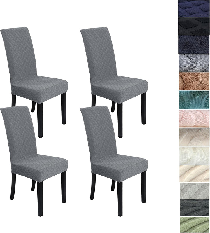 Comfortabele rekbare eetkamerstoelhoes, geeft uw interieur een nieuwe look.