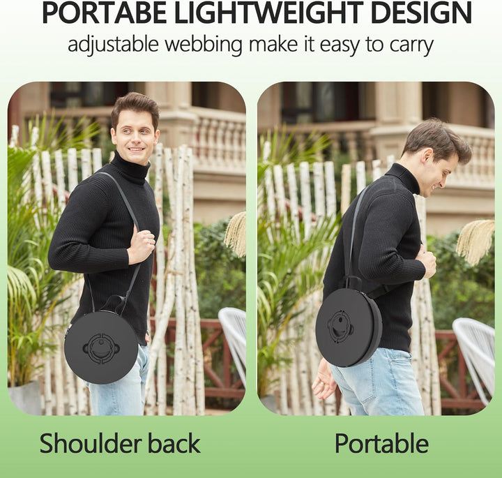 Ergonomische opvouwbare kruk met zacht kussen, perfect voor langdurig zitten.