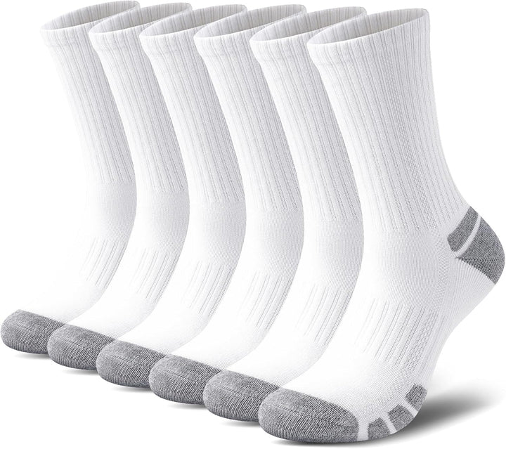 Uniseks katoenen sportsokken (6 paar) voor comfort en frisheid, ideaal voor sport en dagelijks gebruik.