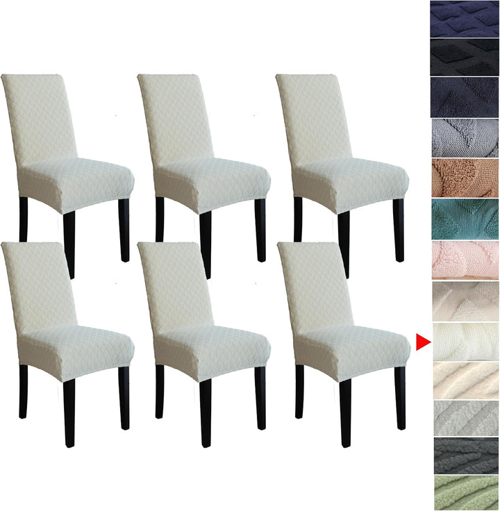 Universele rekbare hoes voor eetkamerstoelen, beschermt tegen vlekken.