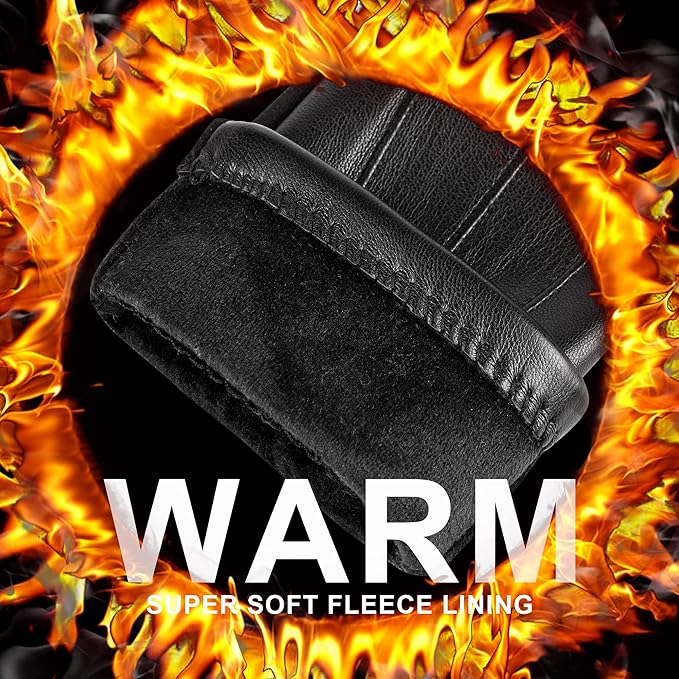 Een paar Victor heren suède winterhandschoenen met touchscreen, essentiële warmte en functionaliteit.