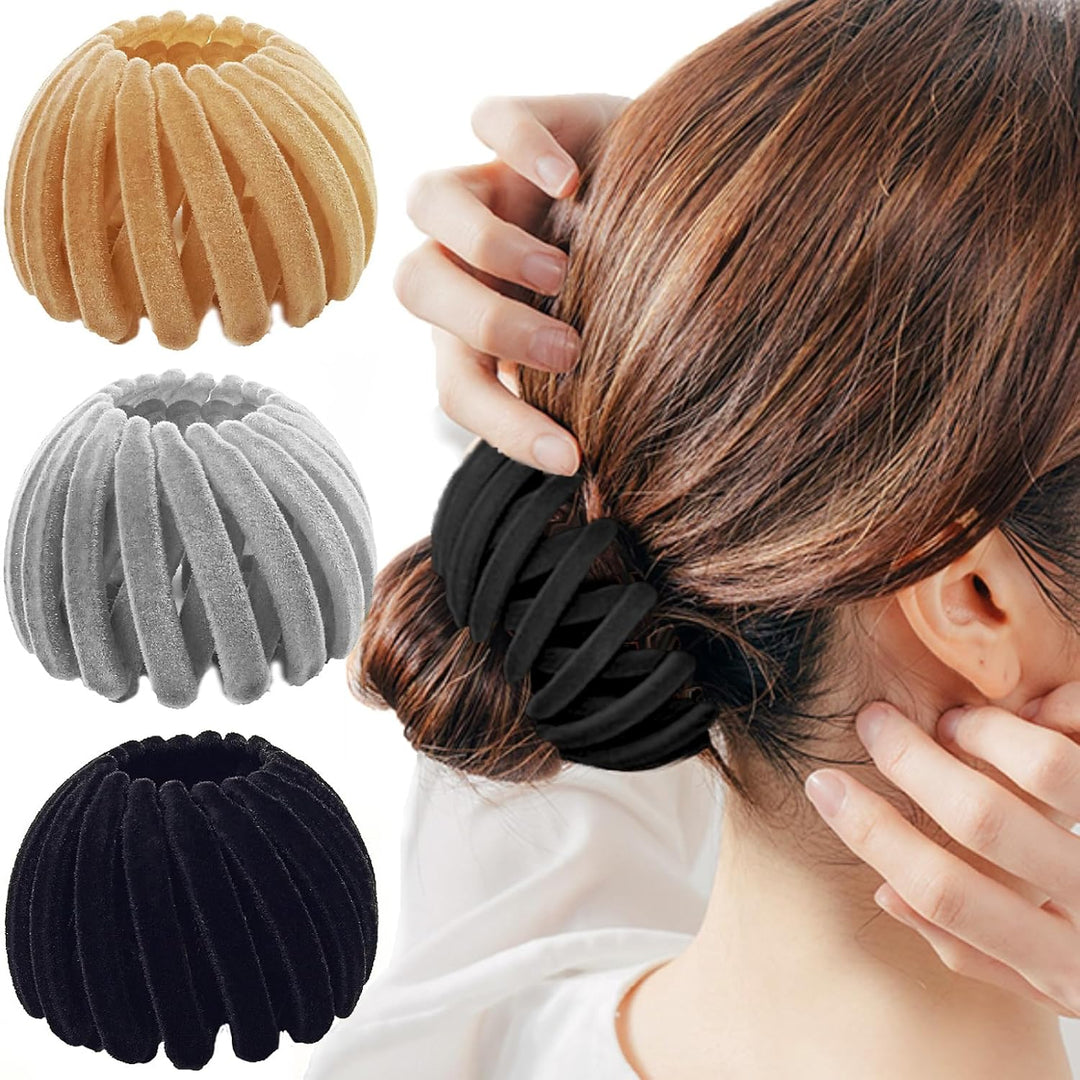 Dames vogelnest haarclips (3 stuks) om je kapsel vast te zetten. Ideaal voor haarstyling.
