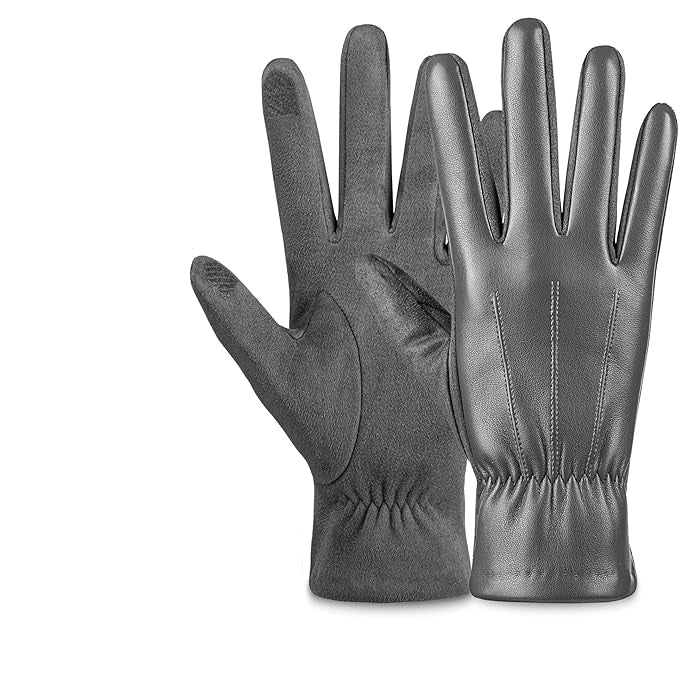 Heren Victor winterhandschoenen van suède leer met touchscreen functie, ideaal voor koude dagen.