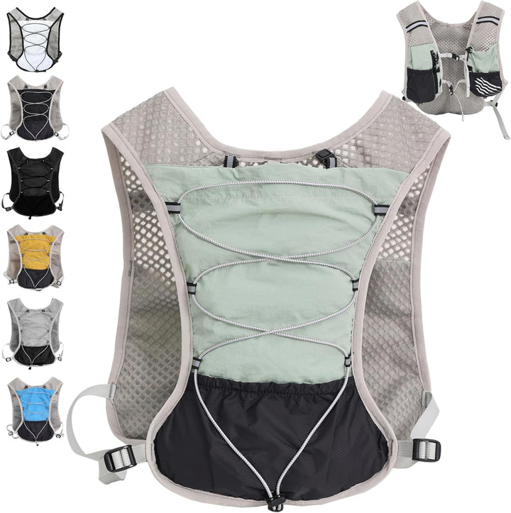 Hardloopvest met drinkzak, perfect voor trainingen en wedstrijden, 2 liter inhoud.