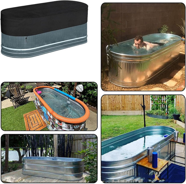 Waterdichte en UV-bestendige ijsbad tankhoes, speciaal ontworpen om scheuren te voorkomen.
