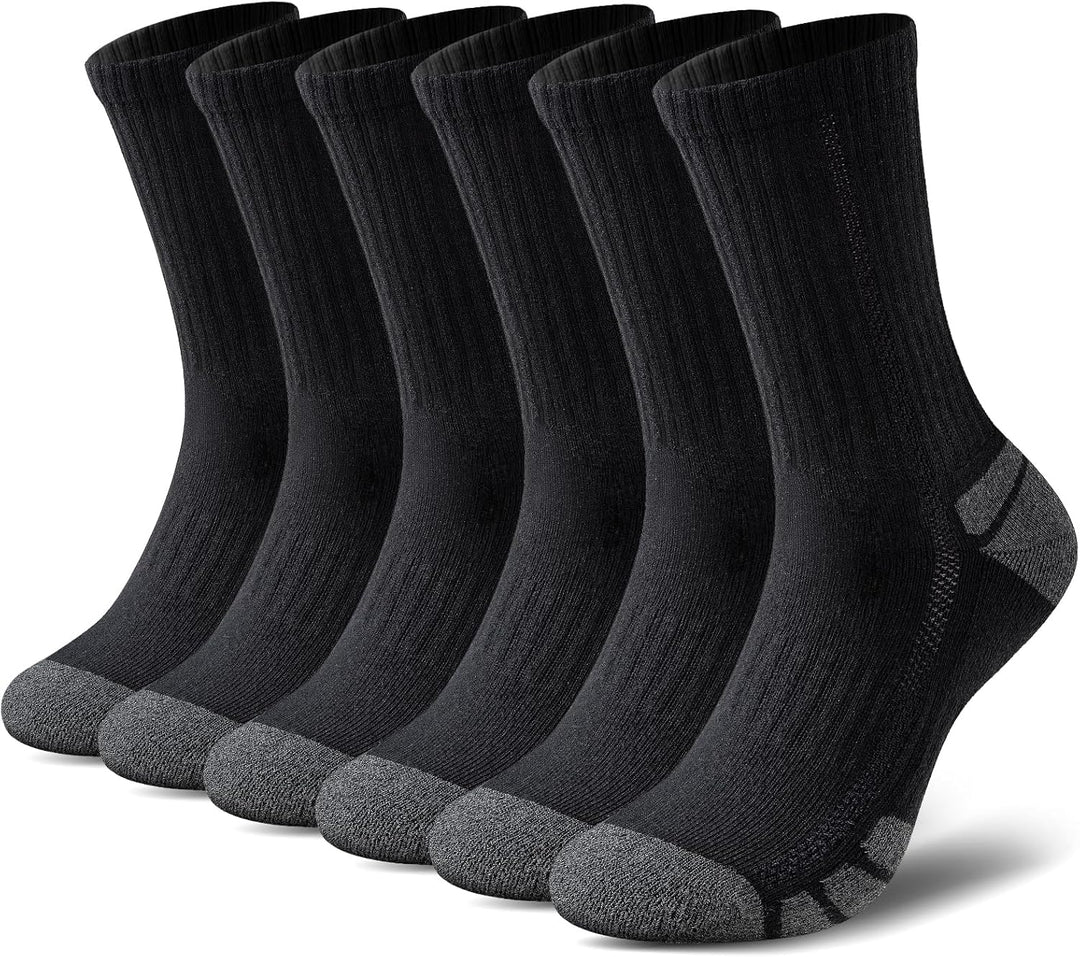 Ademende witte katoenen sportsokken uniseks (6 paar) voor mannen en vrouwen, perfect voor training.