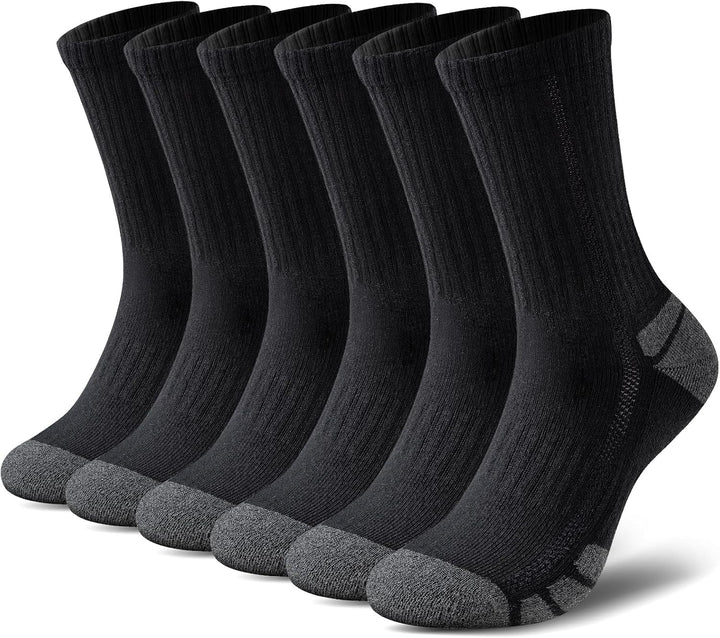 Ademende witte katoenen sportsokken uniseks (6 paar) voor mannen en vrouwen, perfect voor training.