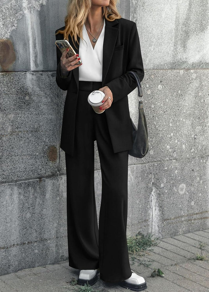 Comfortabele en chique dames blazer set Mia, ideaal voor een stijlvolle uitstraling.