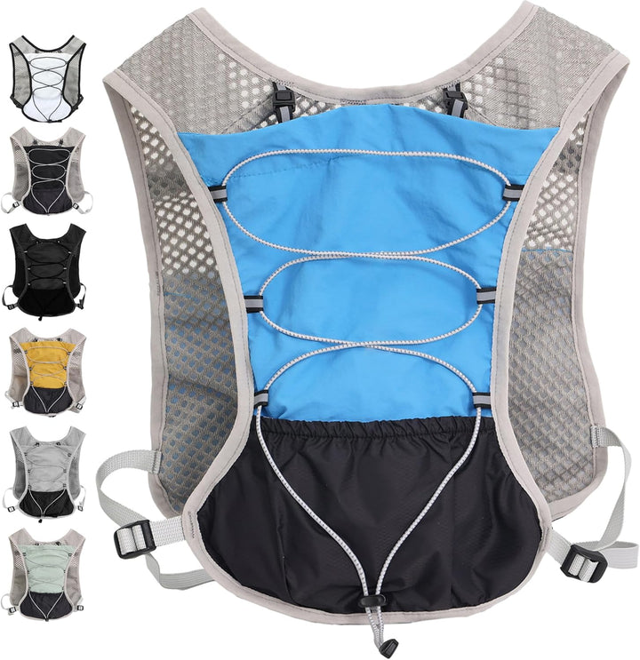 Compact hydratatievest met 2L waterzak, perfect voor dagtochten en snelle runs.