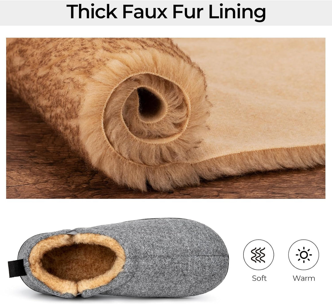 Warme en zachte heren pantoffels Noah, perfecte winterpantoffels voor thuis.