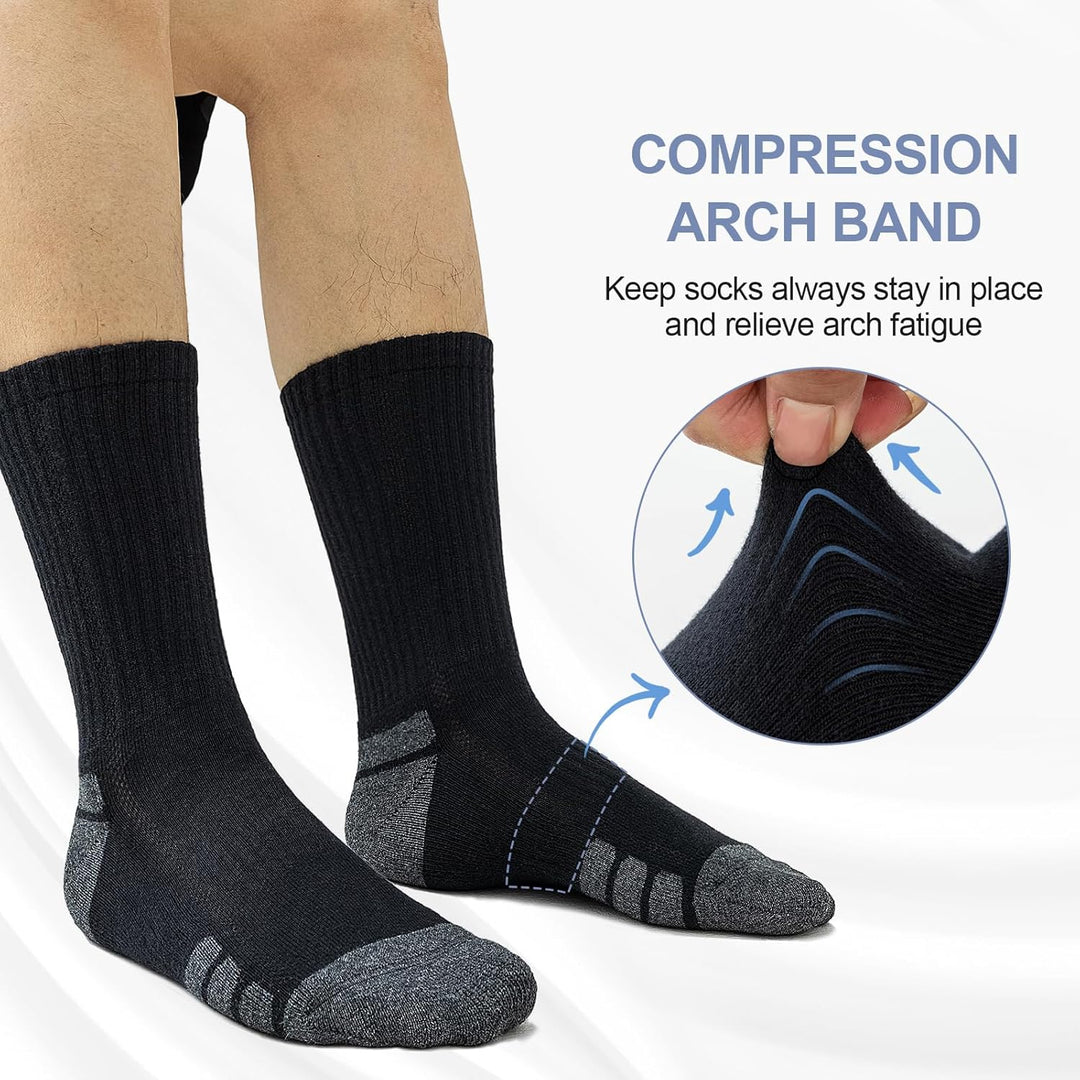 Comfortabele katoenen uniseks sportsokken (6-pack) voor optimale ventilatie en droge voeten.